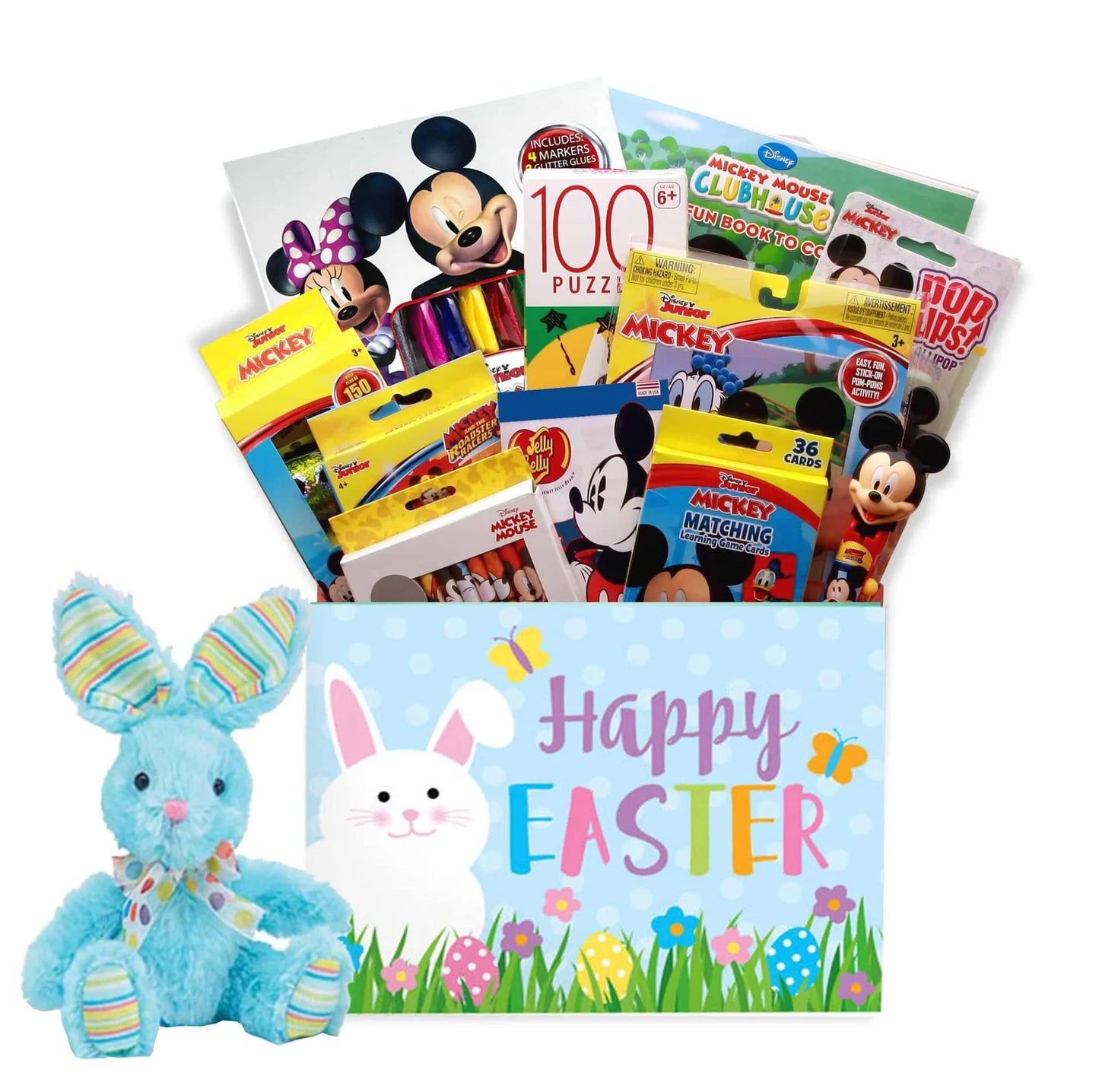 Disney Mickey & Friends Easter Gift Box w/Easter Bunny Plush