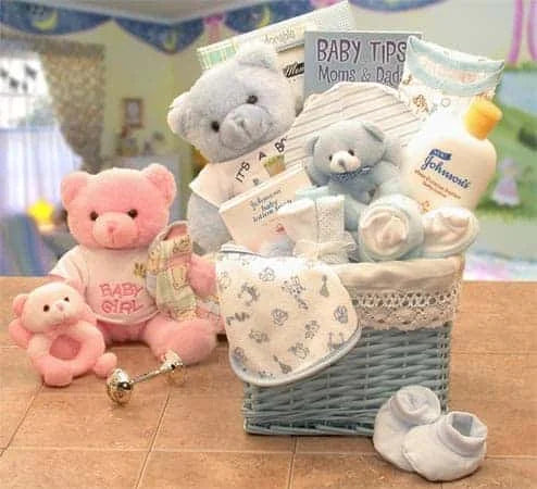 Sweet Baby of Mine New Baby Basket – Pink