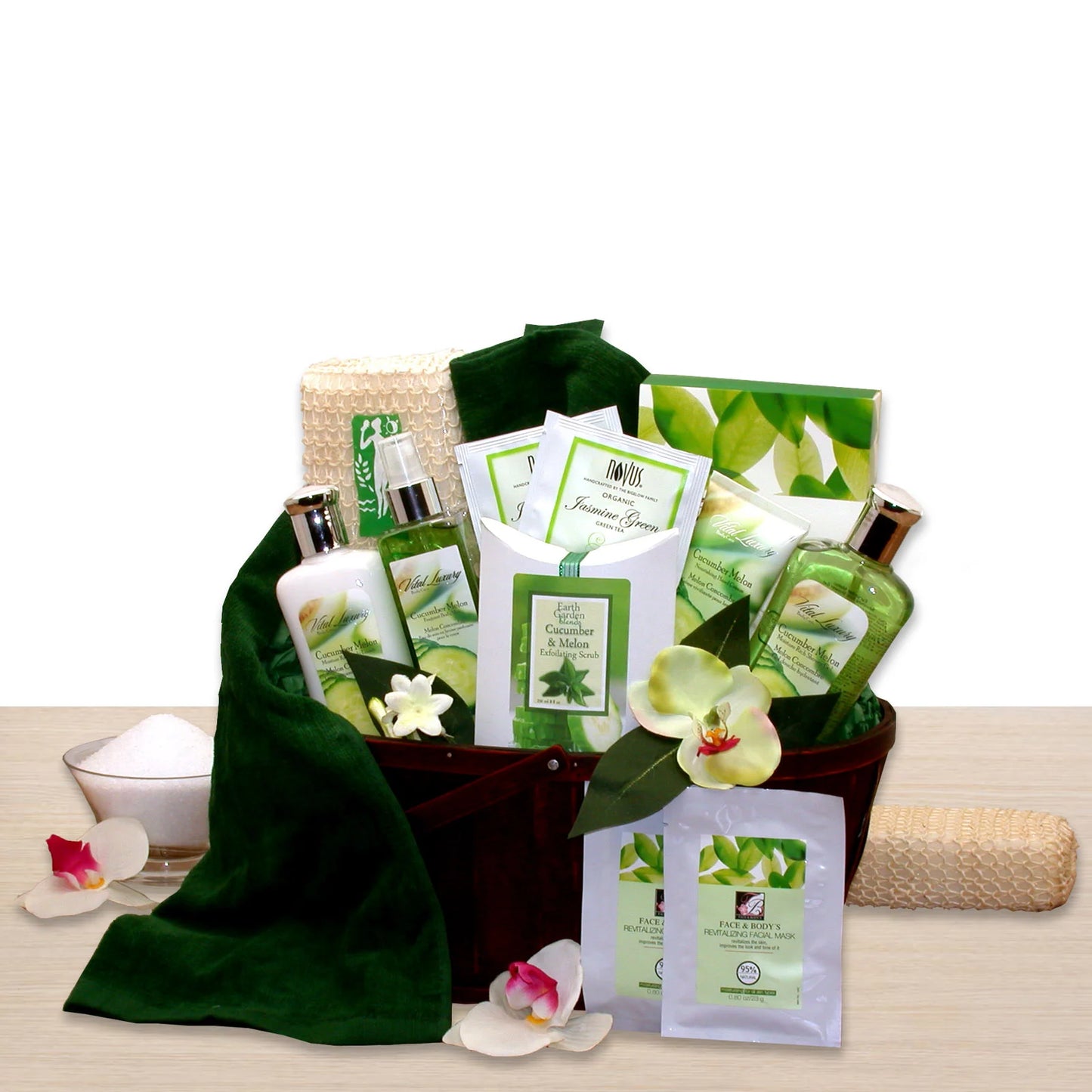 Cucumber & Melon Calming Spa Bath & Body Gift Basket