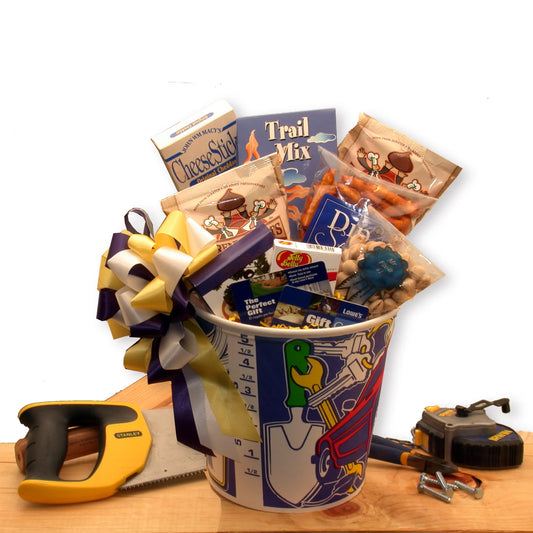 Men At Work Gift Basket w/ 25.00 Lowes gift card