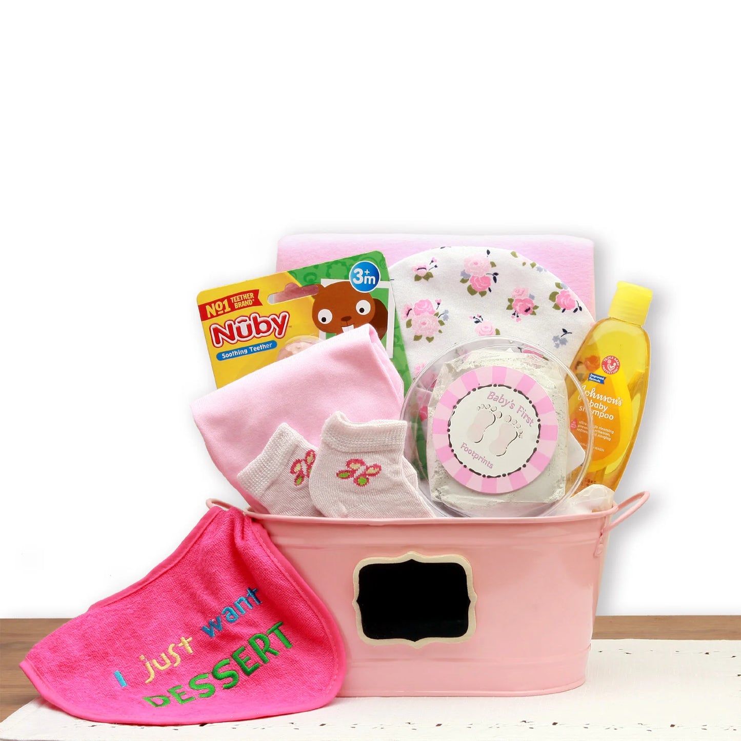 Baby Basics Gift Pail Pink