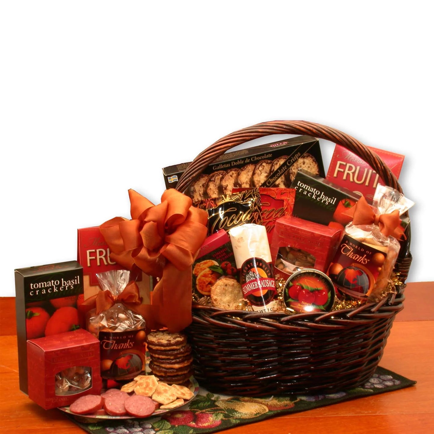 A Grand World Of Thanks Gourmet Gift Basket