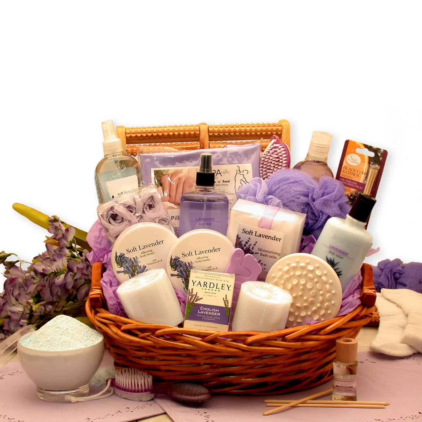 The Essence of Lavender Spa Gift Basket